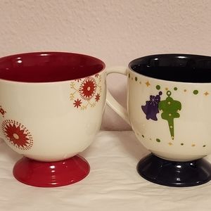 Starbucks, set of two festive mugs